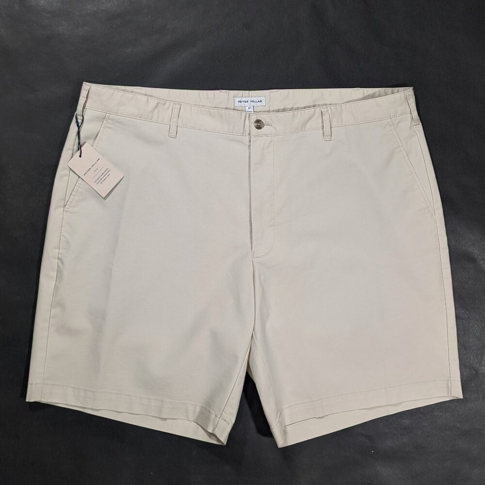 Men Peter Millar Crown Comfort Short Size 40 Stone Khaki